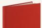 Preview: Notizbuch Leinenbezug rot